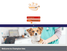 Tablet Screenshot of championvet.com